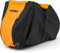 Favoto Housse de Vélo pour 2-3 Vélos, Bâche Protection de Bicyclette en 210D Oxford Imperméable Anti-Poussière Pluie UV Neige pour Vélo de Route VTT avec Ceinture, 200x105x110cm Orange+Noir