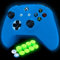 HLRAO Cover in silicone blu per controller Xbox One S glow in the dark Proteggi custodia in gomma morbida antiscivolo con cappucci per impugnature per pollice 8 FPS + 2 graziosi cappucci per zampe.