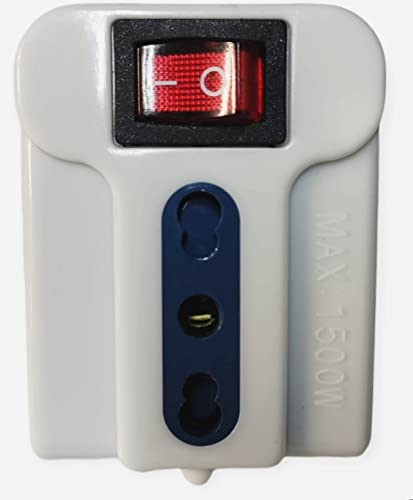 Adattatore spina multi presa con interruttore luminoso s11 16A 2P+T 3 presa bipasso P17/11 16A/10A 2P+T