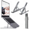 Nestling Laptop Stand for Desk, Laptop Riser Portable 10-17'' Aluminium Alloy, 6 Level Adjustable, Non-slip, Charcoal Black