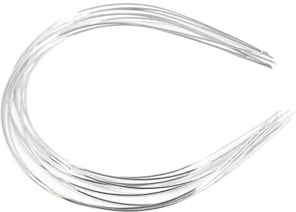 zalati Hair Band 10pcs Stainless Steel Hair Hoop for DIY Headband Making Without Teeth - 1.2mm