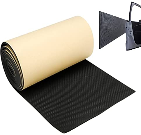 YOYIAG High Density Foam Roll: Closed Cell 200 X 20 cm Thick, 4mm, Fully Waterproof All Weather With Heavy Duty Adhesive Black
