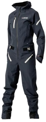 dirtlej dirtsuit core edition ladies, midnight moonlight, einteiliger Fahrradoverall für Damen, Enduro, All-Mountain, Downhill, für kalte Regen- und Matschtage, (XL)