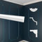 MARBET DESIGN Wandvertäfelung Styropor weiß - Segmentierte Wanddekoration XPS Stuck Dekor Kunststoff - Flachleiste Wandprofil Segmente Wandkassetten stilvolle Designs (E-27 23x11 mm, 20 Meter)