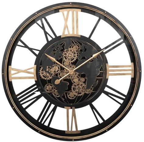 Atmosphera Clark Mechanische Uhr, Metall, Schwarz, Durchmesser 110 cm