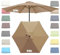 Toldo De Recambio De Sombrilla (200cm/6 Varillas, 270cm/6 Varillas, 300cm/6 Varillas, 270cm/8 Varillas, 300cm/8 Varillas) Cubierta De Sombrilla De Tela De Repuest Para Piscina, Terrazas, Sombrilla En
