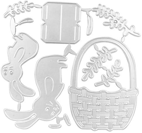 Simsky Stanzschablonen ostern Osterhasen-Silhouette Stanzschablone - Perfekt für kreative Osternbastelarbeiten!