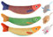 Bufomafo Premium Catnip Toys for Cats - Interactive Catnip Toy Set for Endless Fun and Play - Bite Resistant Cat Nips Toys, Kitten Teething Interactive Cat Kicker Toy (3 Fish+3 Mouse)