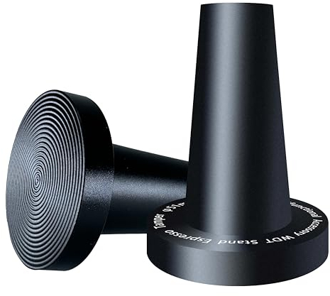NEOUZA Coffee WDT Halter Tamper 2-in-1 Multifunktionaler Espresso-Zubehörständer, geriffelter Boden, WDT nicht im Lieferumfang enthalten (51 mm Halter, schwarz)