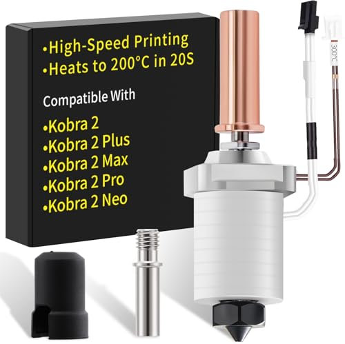 Kobra-2 Hotend Keramik Heizblock: Kompatibel für Anycubic Kobra 2 Plus/Max/Pro/Neo Druckkopf, Schnelles Heizen, High Flow/Hochtemperatur, Geeignet für PLA, ABS, PETG, TPU Filamente, von SAPLUSREPRAP