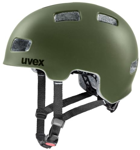uvex hlmt 4 cc Kinderfahrradhelm, Forest matt, 55-58 cm