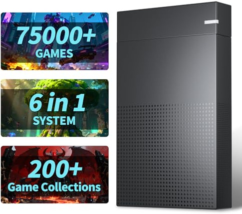 Kinhank 3TB Retro Hard Drive Supports Over 80000 Games, Supports Over 350 Emulators and Windows 7/8/10/11