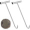 QWORK® 2 Stück 30CM Kanaldeckelheber, Schachthaken, Edelstahl Schachtdeckelheber