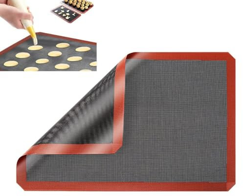 Tappetino Microforato Per Forno In Silicone Microforato Tappetino Stendipasta Forati Tappetino da Forno in Silicone Foglio per Forme di Cottura, 40x30 cm, Resistente al Calore, Riutilizzabile