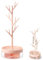 OUTALIZ Tree Tower Hanging Organizer, Pink Jewellery Rack, Display Jewellery Organizer, Branch Jewellery Rack mit Swivel Base und Organizer für Juweliergeschäfte