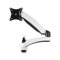 Monitor Arm Desk Mount，Monitor Wall Mount for 15-32 inch Screens, Gas Spring Single Wall Mount Monitor Arm Holds up to 17.6lbs, VESA 75x75/100x100 mm(Svart)(Bianco)