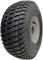 Roue de tondeuse à gazon 15 x 6,00-6 - Moyeu 65 mm, pneu P332 4 plis sur jante 20 mm