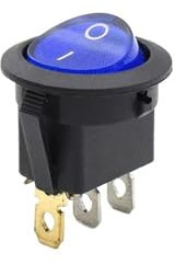 4 interruptores LED de 12 V/220 V, 16 A, 12 V, interruptor de encendido, botón de encendido/apagado de luces de coche, interruptor basculante redondo de 3 pines KCD1(70A,220V)