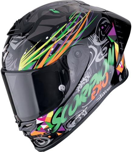 SCORPION EXO-R1 EVO II AIR SAVAGE Black-Green-Orange M