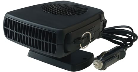 Enerfero calefactor coche 12v,Kit de Calefacción Invierno Coche 150W calefactor coche mechero,niebla Coche Ventilador Calefacción Refrigeración 2 en 1 para Parabrisas