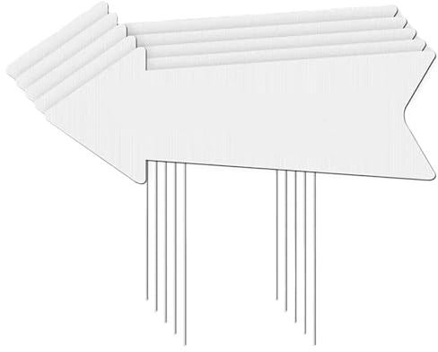 Holzpfeilschild 5/10 Stück DIY Blanko-Yard-Schild mit Pfählen, wasserfest, doppelseitig, for Hochzeit, Wegweiser, Pfeil, Geburtstagsparty für Holzprojekte, Hochzeit(5pcs)