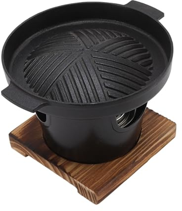 Fauitay Portable Small BBQ Grill Smokeless Tabletop Barbecue Grill Mini Charcoal with Easy to Assemble Non Stick Pan for Camping Picnic Home (HN-BBQ18A)