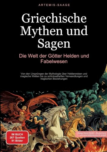 Griechische Mythen und Sagen: Die Welt der Götter, Helden und Fabelwesen: Von den Ursprüngen der Mythologie über Heldenreisen und magische Welten bis ... und tragischen Beziehungen (Sagen (DE))