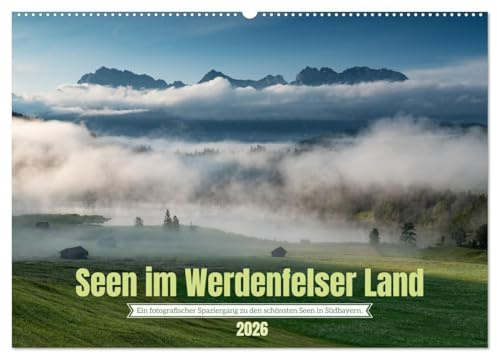 Seen im Werdenfelser Land (Wandkalender 2026 DIN A2 quer), CALVENDO Monatskalender (CALVENDO Natur)