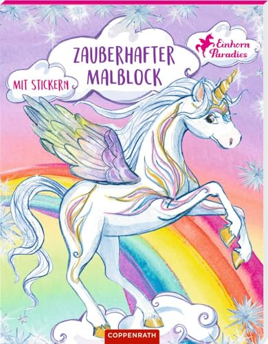 Zauberhafter Malblock: Mit Stickern