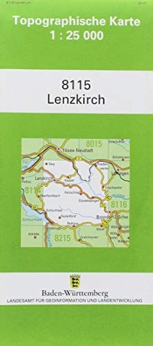 Lenzkirch 1 : 25 000: Mit UTM-Koordinaten bezogen auf d. WGS84/ETRS89