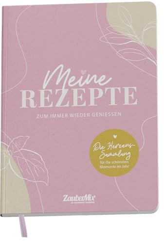 Meine Rezepte - Rezeptbuch A5 zum Selberschreiben - Zaubermix - DIY Kochbuch - Inkl. der wichtigsten Monsieur Cuisine-Funktionen