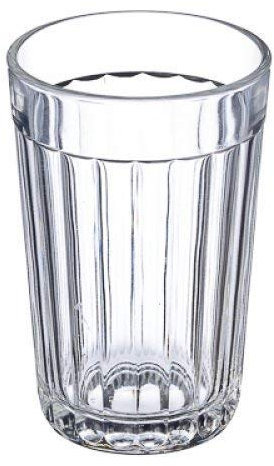 Gus-Khrustalny World Gifts Elegantes und klassisches 20-F-Facette Granyonyi Heißteeglas – 241 ml, Metallhalter Podstakannik, Vintage-Trinkgeschirr, geeignet für heiße und kalte Getränke, bruchfest