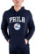 New Era Fleece Hoody - NBA Philadelphia 76ers Navy