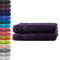 2X Duschtuch | Aubergine | 100% Baumwolle Frottier | Oeko-TEX® Standard 100 | Premium Qualität 500 g/m²