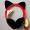 Cache oreilles oreilles de chat enfant fille Miraculous Lady Bug et Chat noir, Rouge, Taille unique