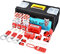 HOLULO Lockout Tagout Kit, Safety Lockout Padlock, 10 Lockout Tag, 4 Safety Padlock,4 Lockout Hasp,5 Breaker Lockout, 2 Plug Lockout, Tool Box, Plastic Buckle