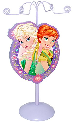 alles-meine.de GmbH Schmuckbaum aus Holz - für Ketten + Armbänder - die Eiskönigin/Frozen - zum Hinstellen - Tischausteller - Deko für Kinder + Erwachsene - Kinderzimmer Eu..