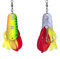 Zebco Premium Trophy Z-Weedless Slide Blinker Angelköder mit Krautschutz für hängerfreies Angeln Raubfisch Kunstköder Angel-zubehör, firetiger, 22 g