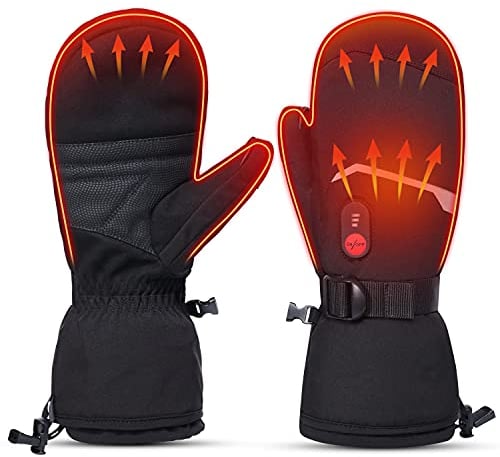 BARCHI Heated Mittens for Men Women, Electric Heated Gloves,Winter Hand Warmers,Suitable for Winter skiing,Walking,Hiking, Running,etc.