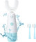 Meqtpomy Brosse à dents électrique pour enfants, brosse à dents en forme de U, étanche, alimentée par ultrasons, nettoyage à 360°, brosses à dents automatique pour tout-petits de 4 à 15 ans, cadeau
