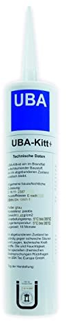 UBA-Kitt+ Kartusche, im Brandfall aufschäumender Baustoff für den Ringspaltverschluss bei Rohr- und Kabeldurchführungen