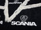 Sertplas Dekorative Vorhänge für LKW mit Fransen Mit Scania-Logo, Schwarz