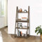 URBNLIVING Modena 4 Tier Wooden Ladder Storage Rack Display Stand Shelving Unit Bedroom (Oak)