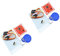 Aideepen 2 Stück PN532 NFC NXP RFID-Modul V3 Kit Reader Nahfeldkommunikationsleser-Modul-Kit I2C SPI HSU