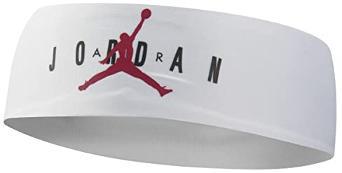Nike Jordan Fury Headband Graphic Jumpman Air Weiß - Haarbinde - Unisex Erwachsene - 1 Stück (1er Pack)