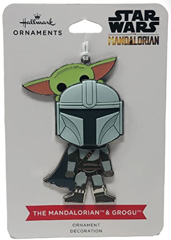 The Mandalorian and Grogu Metal with Dimension Christmas Tree Ornament 2022