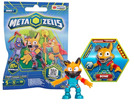 METAZELLS Starter Pack S1, 1 Sammelfiguren Ihrer Lieblingsfiguren mit Spielkarten und Leaflet +3 Jahre italienische Sprache
