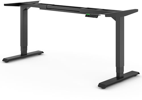 Ergotopia® Desktopia Pro X Höhenverstellbarer Schreibtisch Gestell elektrisch höhenverstellbares Tischgestell mit OLED Display passend für alle gängigen Tischplatten - 7 Jahre Garantie