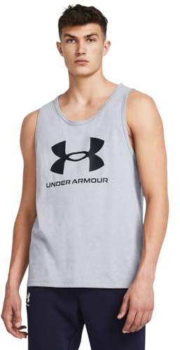 Under Armour Sportstyle Logo Tanktop grau, 5XL Herren
