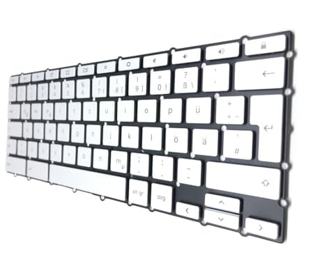 T-ProTek Tedesca - Tastiera nera con illuminazione compatibile per Asus Chromebook Flip C434TA